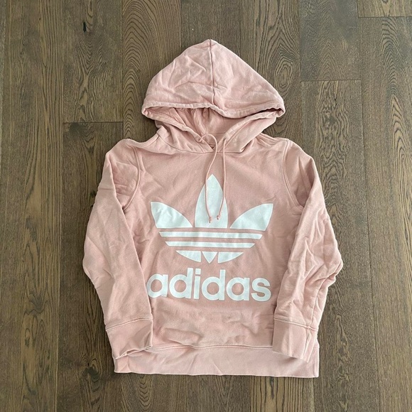 Dust Rose Adidas Hoodie - Picture 1 of 7